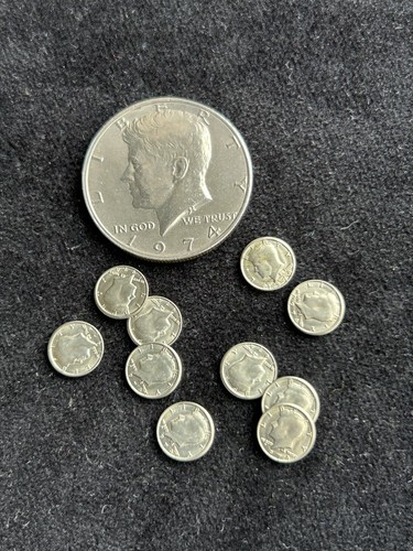 10x mini kennedy half dollar - 10x,