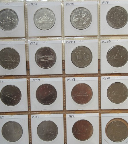Complete set canada nickel - set,