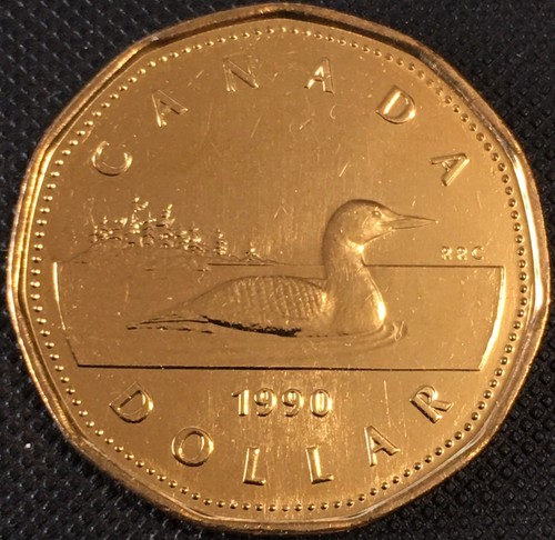 Loonie 1990 canada 1 dollar - loonie,