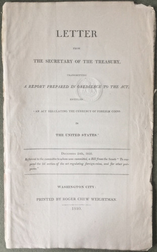 National coinage 1810 - us, coins