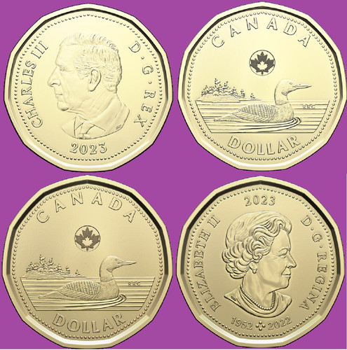 Set 2023 canada one dollar - set,
